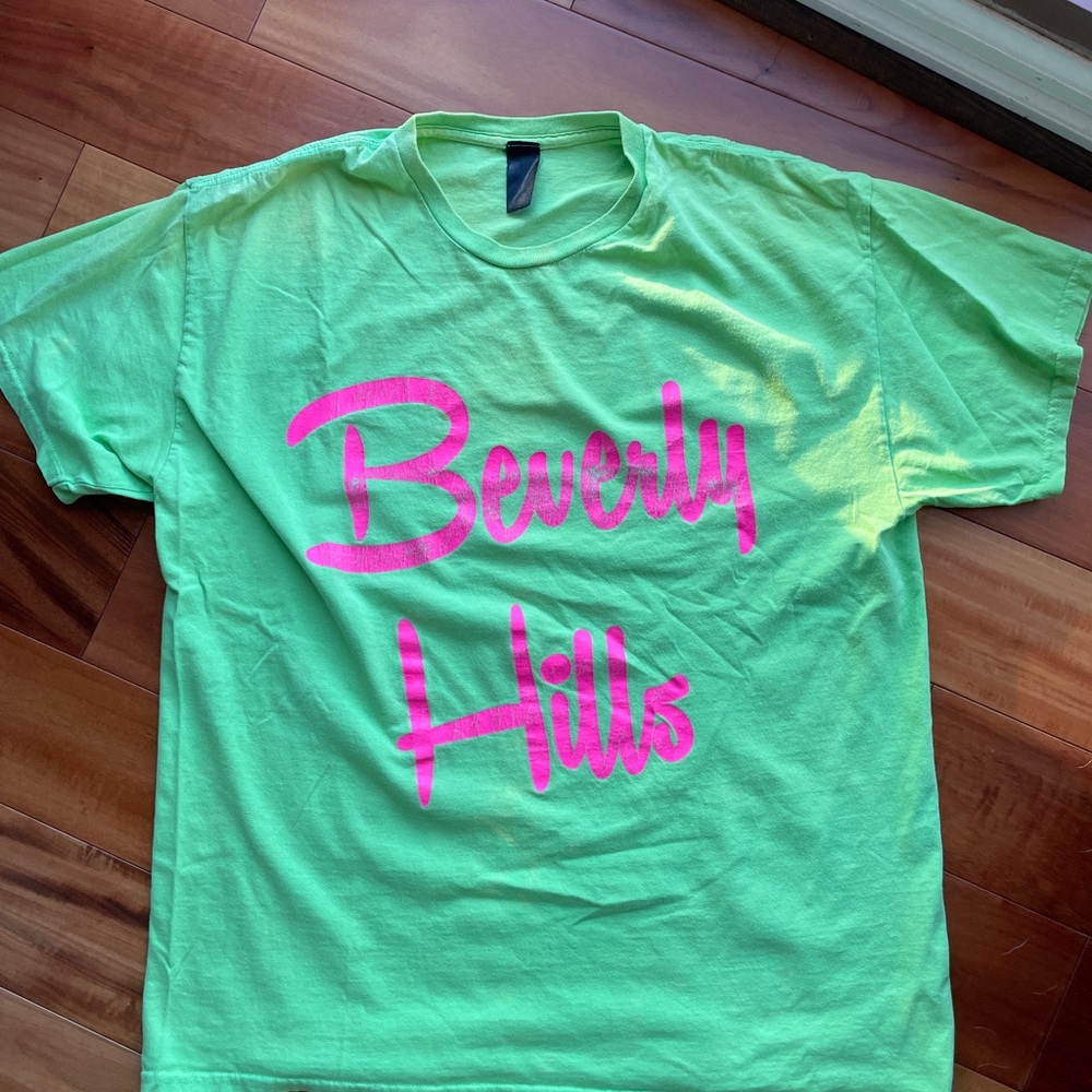 Oversized Beverly Hills Green T-Shirt